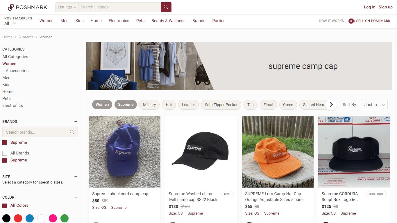 Best 25+ Deals for Supreme Camp Cap | Poshmark